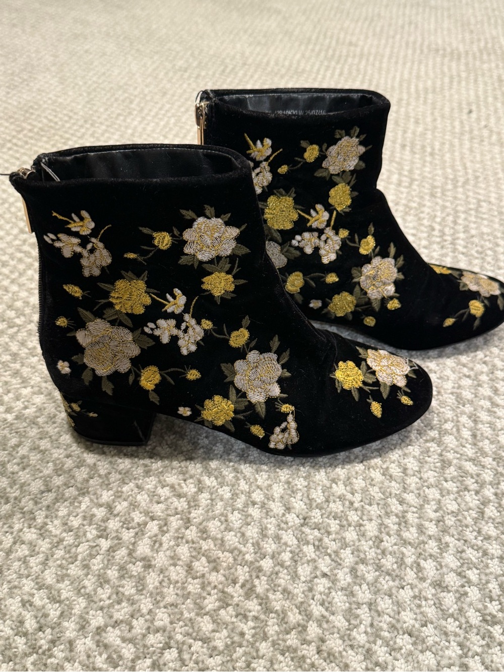 Topshop Embroidery Booties